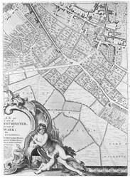 Mapa de Camberwell, Londres, 1746